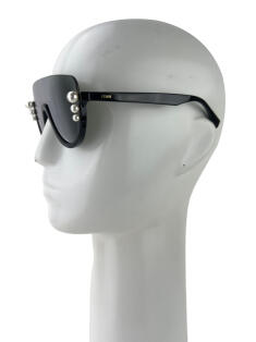 Óculos Fendi FF0296/S Pérolas Preto DVY86 Original Etiqueta Única