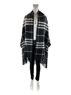 Pashmina Burberry Lã Xadrez - QBB315 Original | Etiqueta Única