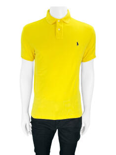 Polo Polo Ralph Lauren Custom Fit Amarelo - EL965 Original