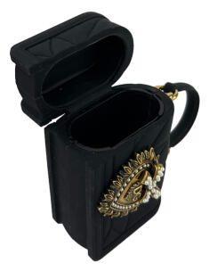 Porta AirPod Dolce & Gabbana Devotion Preto - ADV273 Original