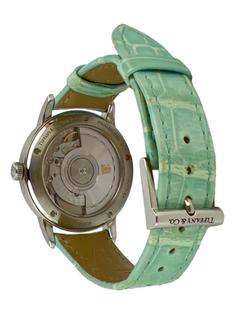 Relógio Tiffany & Co Automático CT60 34MM Diamante Alligator Azul
