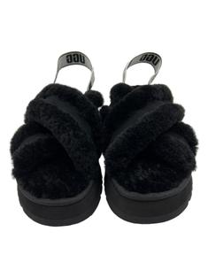 靴 UGG W DISCO CROSS SLIDE 7 Sandália UGG Disco Cross Slide Preto - CDWS108 Original | Etiqueta