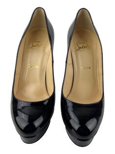 Sapato de Salto Christian Louboutin Bianca 140 Preto - AFJA1