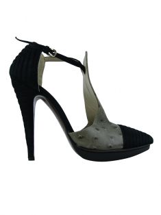 Sapato Etro Couro Avestruz