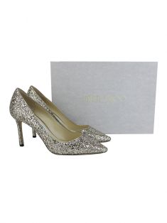 Sapato Jimmy Choo Romy 85 Glitter - IP261 Original | Etiqueta Única