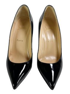 Scarpin Christian Louboutin Pigalle 85 Verniz Preto - CZIC1