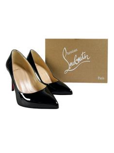 Scarpin Christian Louboutin Pigalle 85 Verniz Preto - CZIC1