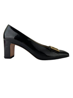 Scarpin Salvatore Ferragamo Gancini Preto Vintage - CBN201