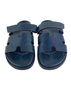 Slide Hermès Chypre Azul - IIO155 Original | Etiqueta Única