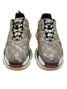 GUCCI　BALENCIAGA　ザ ハッカー Triple S　42 Tênis Gucci x Balenciaga Original The Hacker Projet Triple S