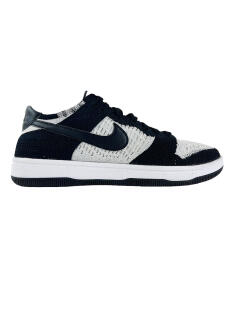 Sneaker Nike Dunk Low Flyknit 'White Wolf Grey' Preto - BYV386