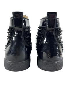 Christian Louboutin ルブタン Louis Spikes Tênis Christian Louboutin Calfskin Mens Louis Spikes Flat Sneakers