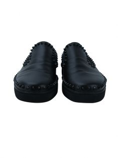 Tênis Christian Louboutin Pik Boat Flat Preto Masculino - CSC255