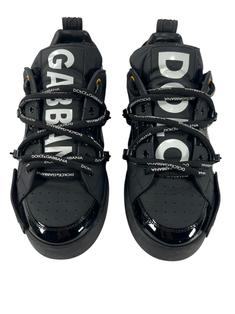 Tênis Dolce & Gabbana Portofino Logo Preto - ZIC28 Original