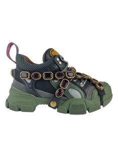 Tênis Gucci Flashtrek x SEGA Removable Crystal Verde - GOV27