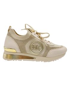 GOLDEN  PEINT SNEAKERS スニーカー 35サイズ Tênis Michael Kors Jenkins Metallic Stretch Knit Trainer Dourado