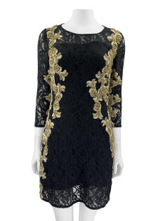 Vestido Arthur Caliman Renda Bordado CBFB3 Original Etiqueta Única