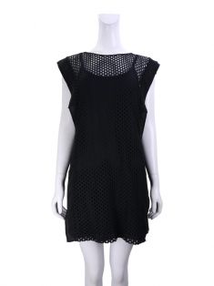 Vestido Calvin Klein Jeans Renda Preto Original - VWK2