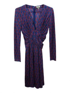 strapless open back dress Issa London Front Knot Blue Gown