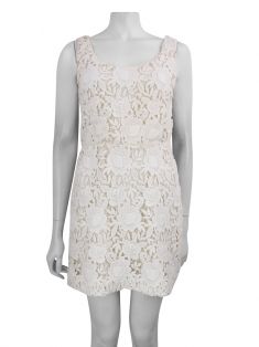 Vestido Prada Renda Off-White