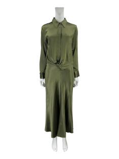 Vestido Zara Acetinado Verde AS1308 Original Etiqueta Única