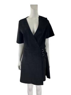 Zara black hot sale wrap dress