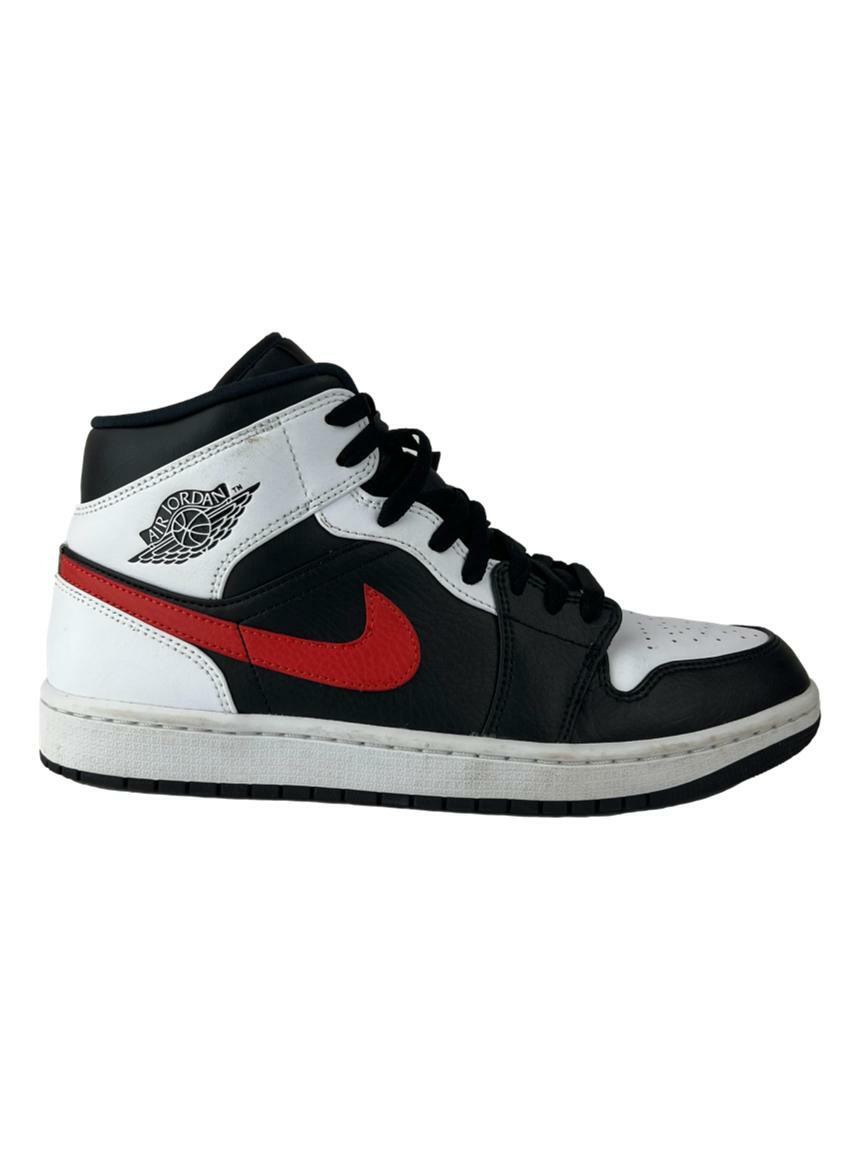 Sneaker Nike Air Jordan 1 Mid Chili Red Original AGCS1 Etiqueta Única
