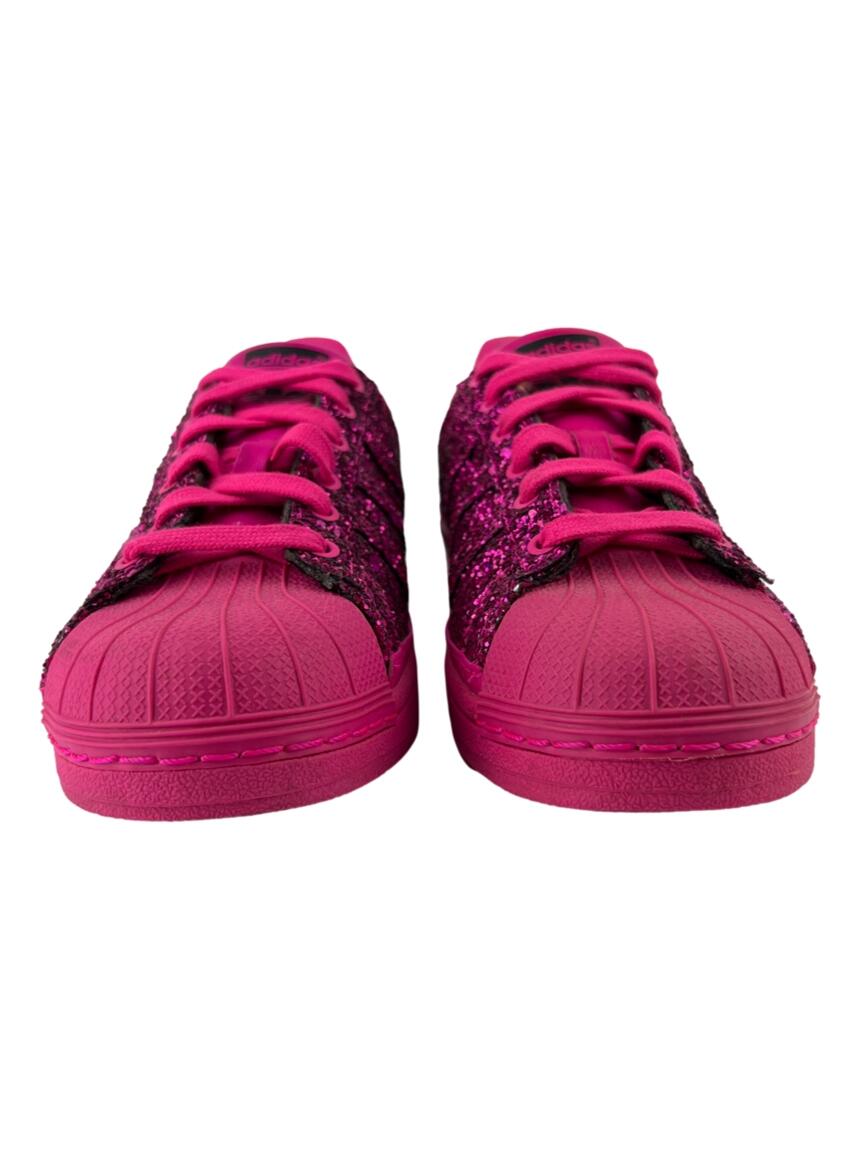 adidas superstar glitter pink