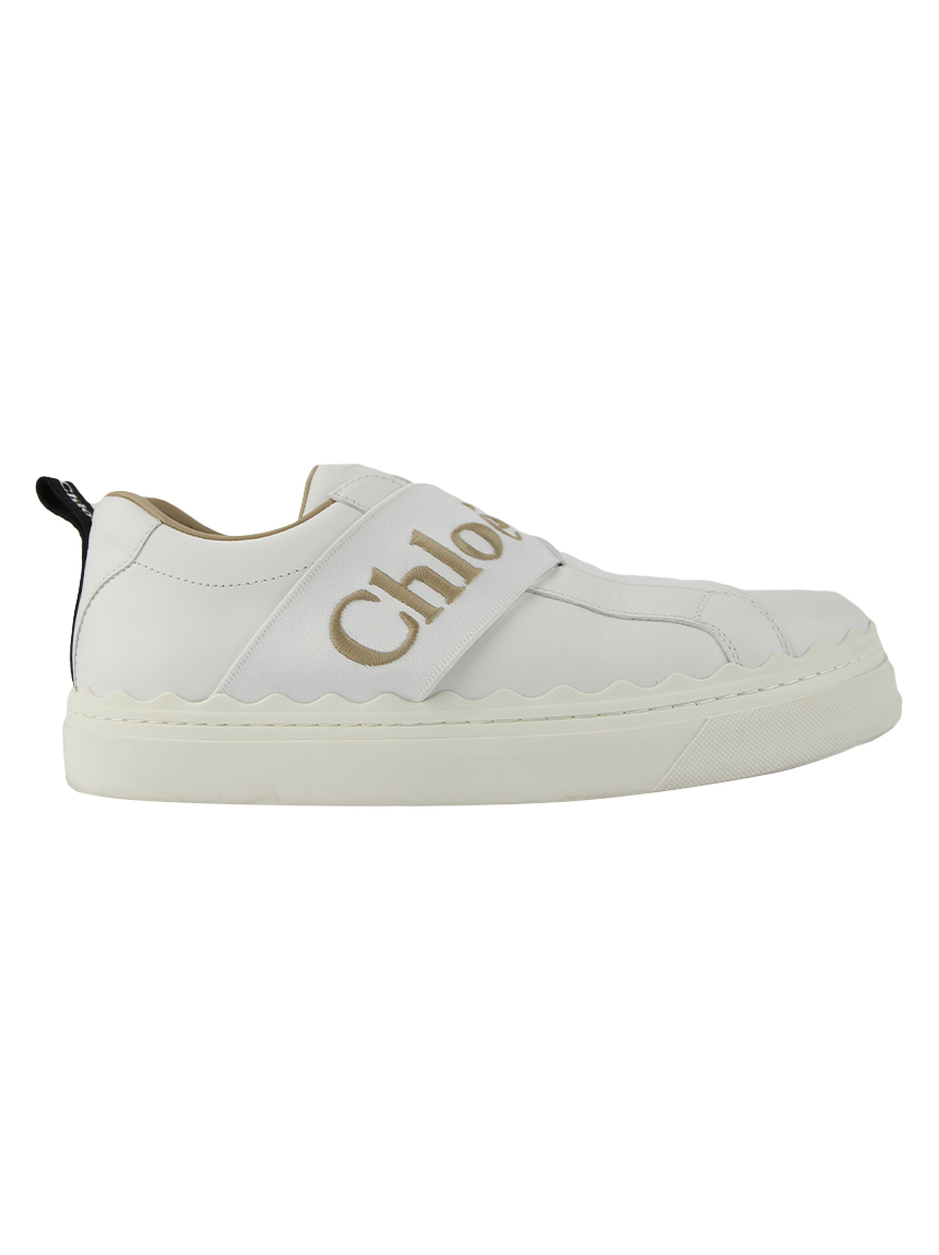 Tênis Chloé Lauren Smooth Calfskin Branco - SVG2 Original