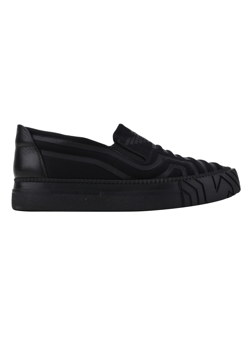 T nis Emporio Armani Slip On Embossed Preto