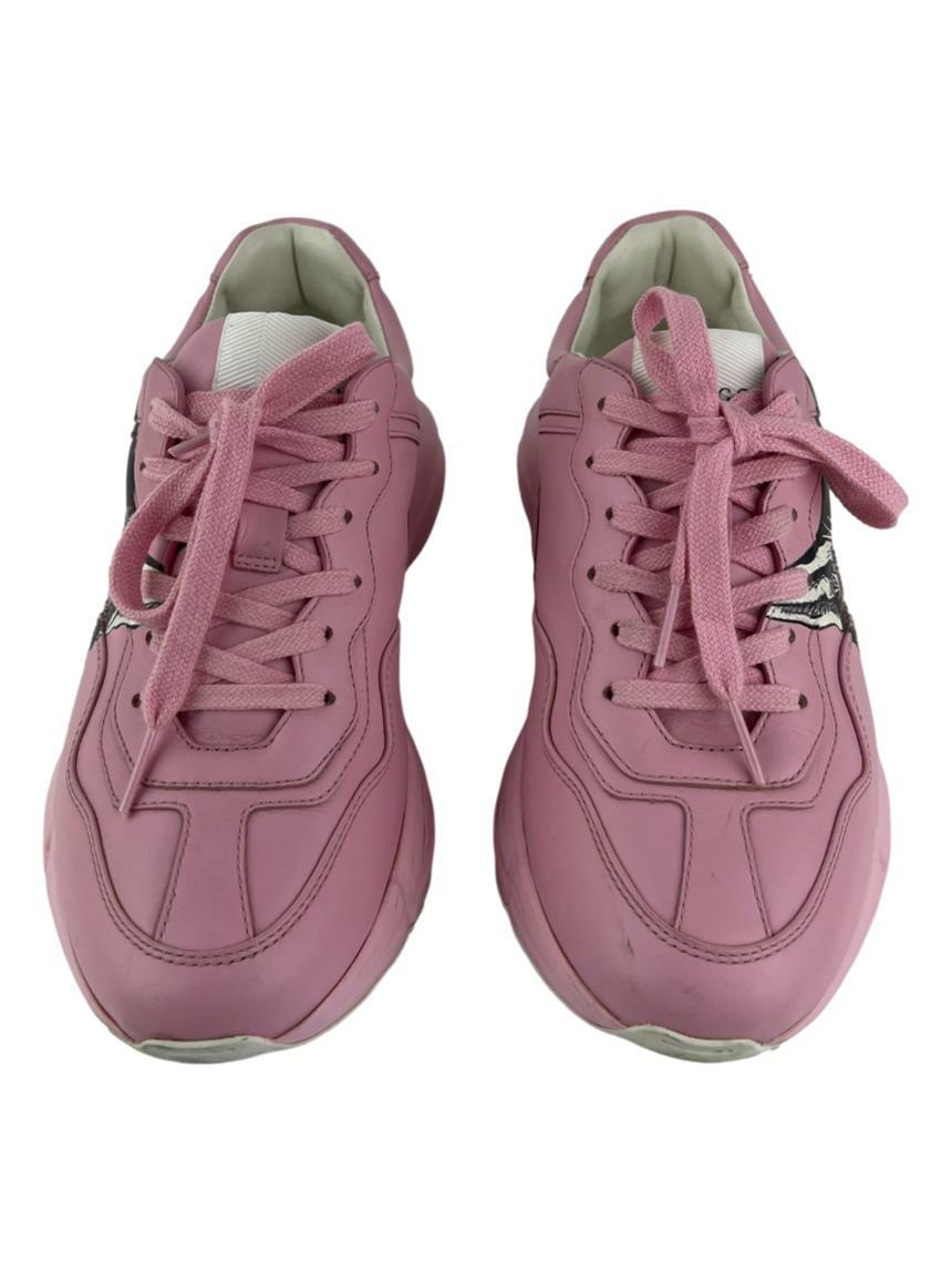 Tênis Gucci Rhyton Mystic Cat Rosa Original BZOU5 Etiqueta Única