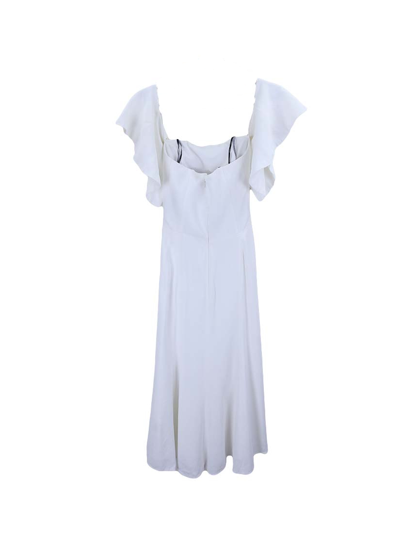 Vestido off 2024 white animale