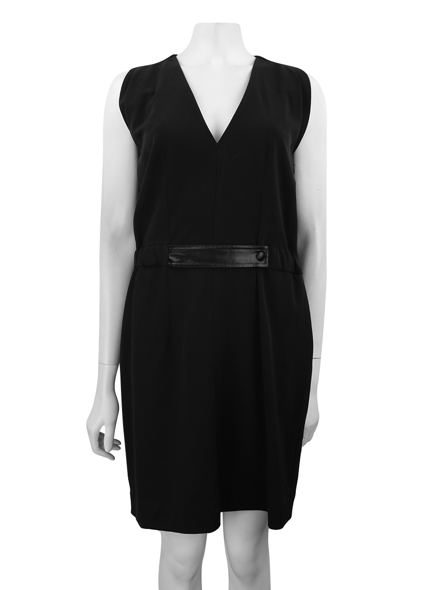 Vestido Balenciaga Black Dress Preto GQW27 Original Etiqueta Única - Main Image