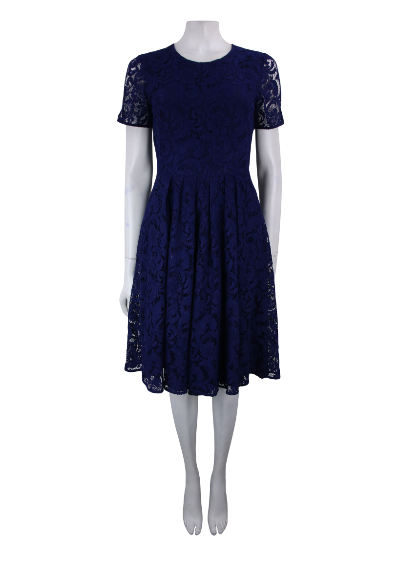 Vestido Burberry Renda Azul Original - CBY141 | Etiqueta Única