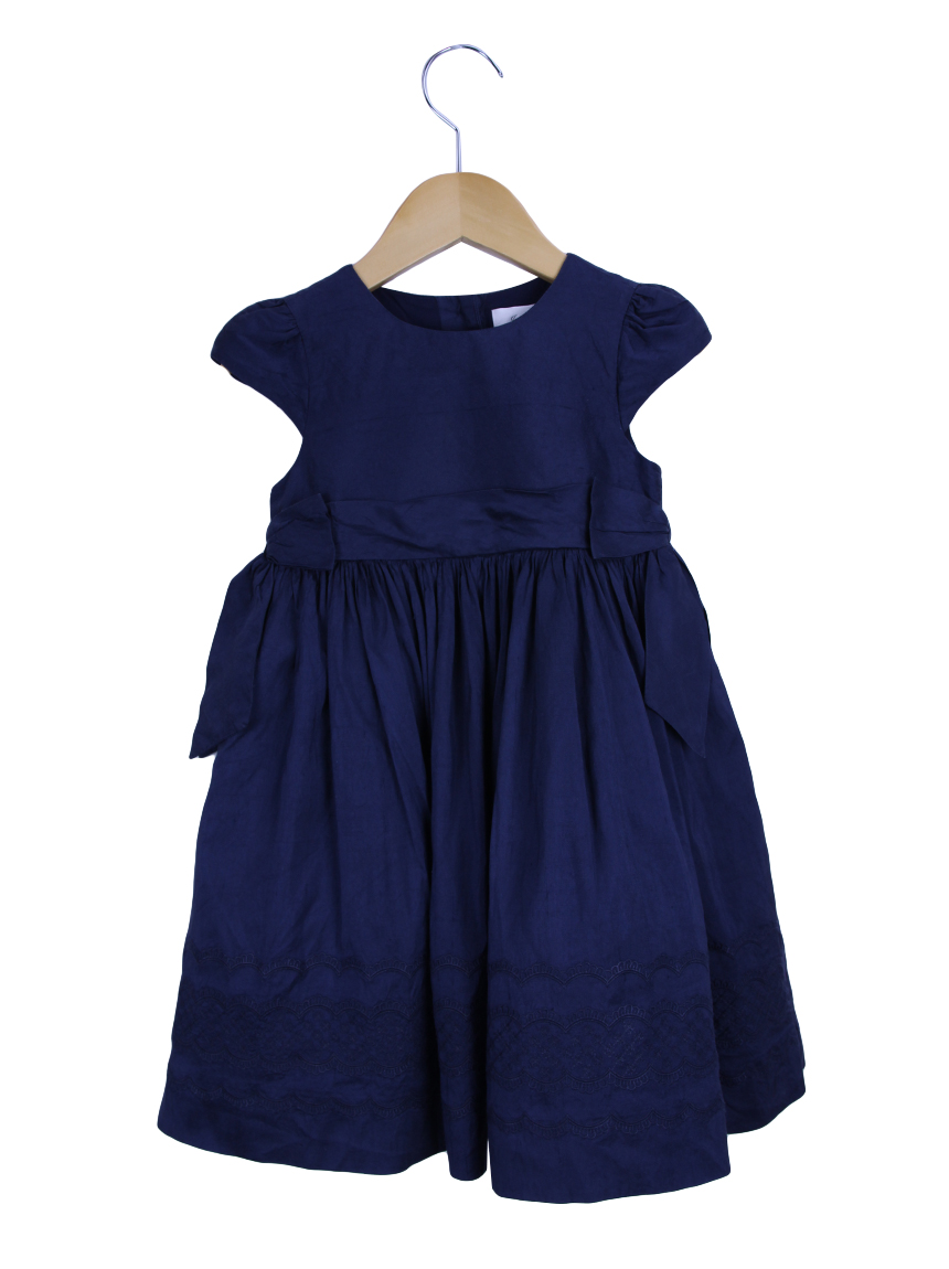Vestido Janie and Jack Special Occasion Seda Azul Original FGO285
