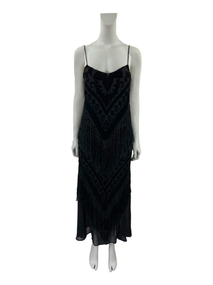 Vestido Le Lis Blanc Franjas Preto - DAM362 Original | Etiqueta Única