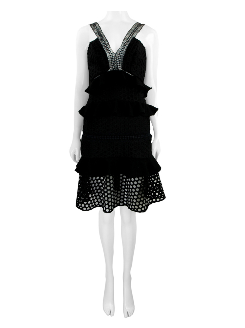 Vestido PatBo Renda Preto Original - RPN3