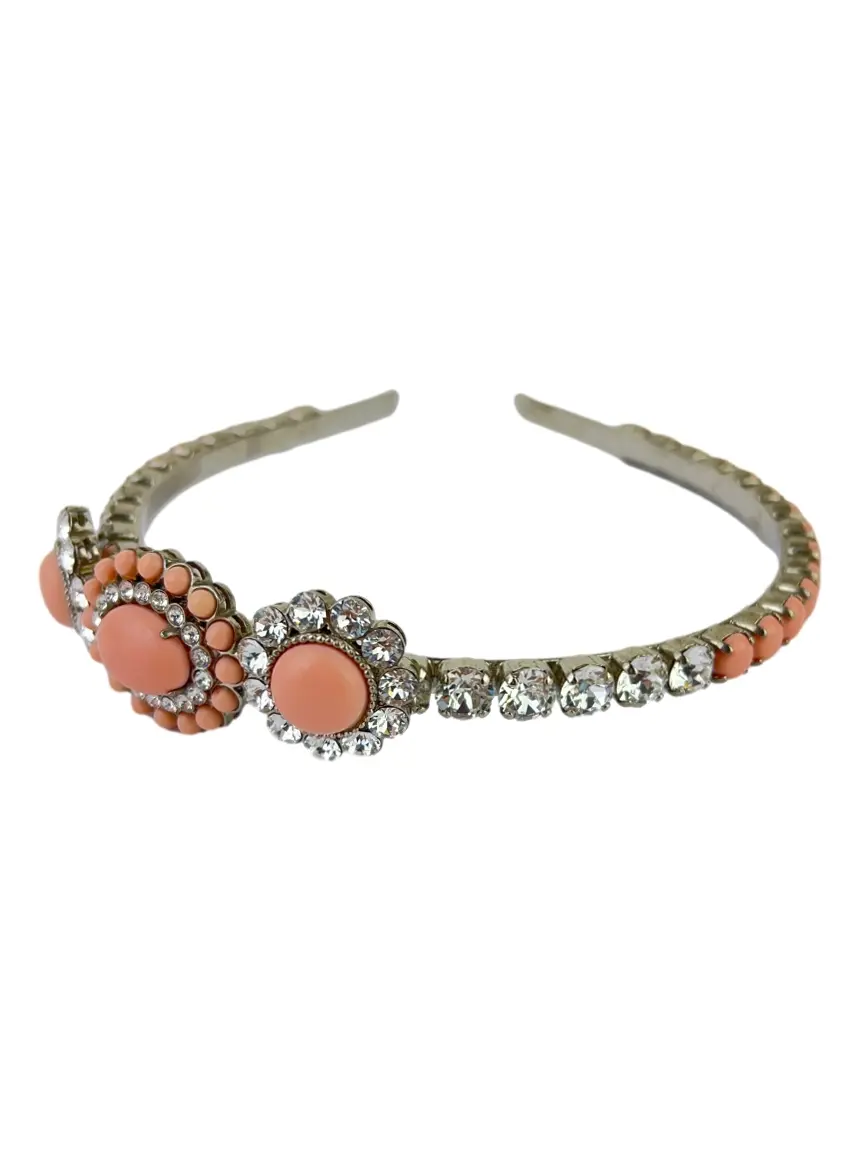 tiara.33ページ Acessório de Cabelo Miu Miu Tiara Crystal Prateada - CGIQ59
