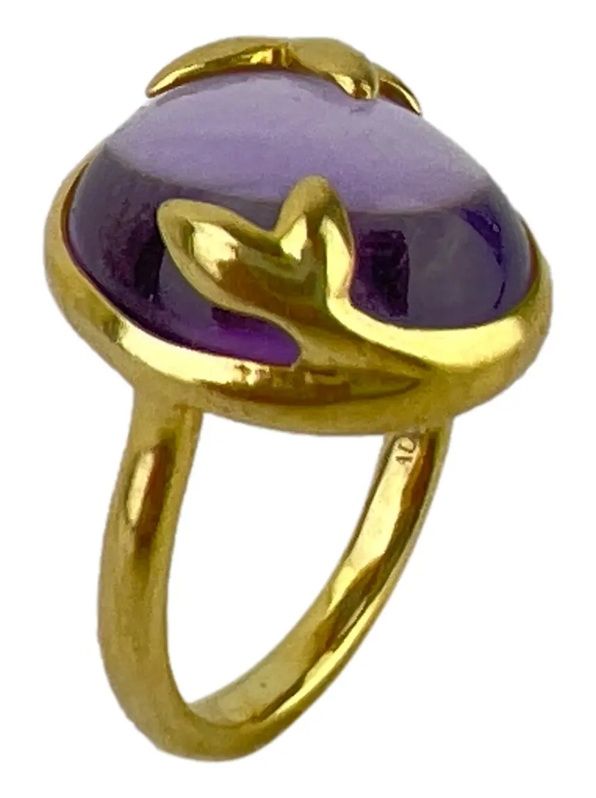 Anel Tiffany Co Paloma Picasso Olive Ametista PN298 Original