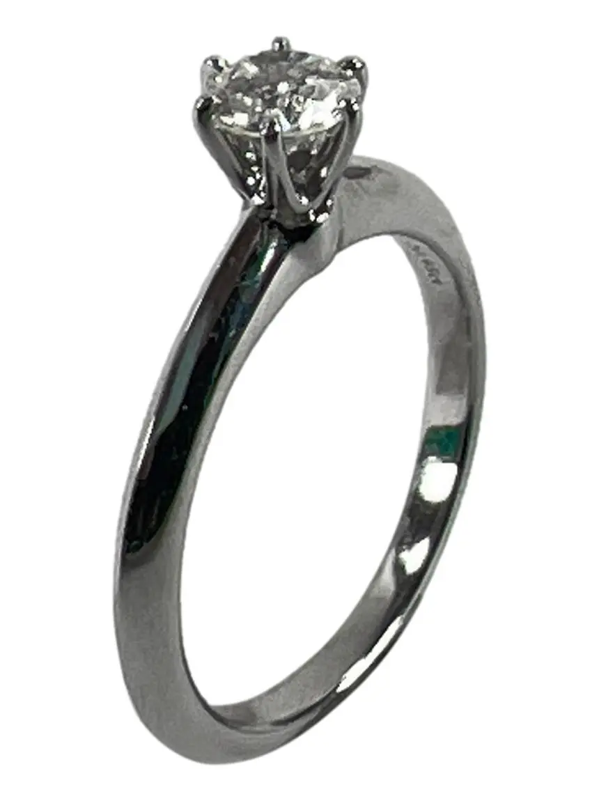 アクセサリー Tiffany PT900 0,044 Anel Tiffany & Co. Solitário Platina e 0.45ct Diamante - CXLP3