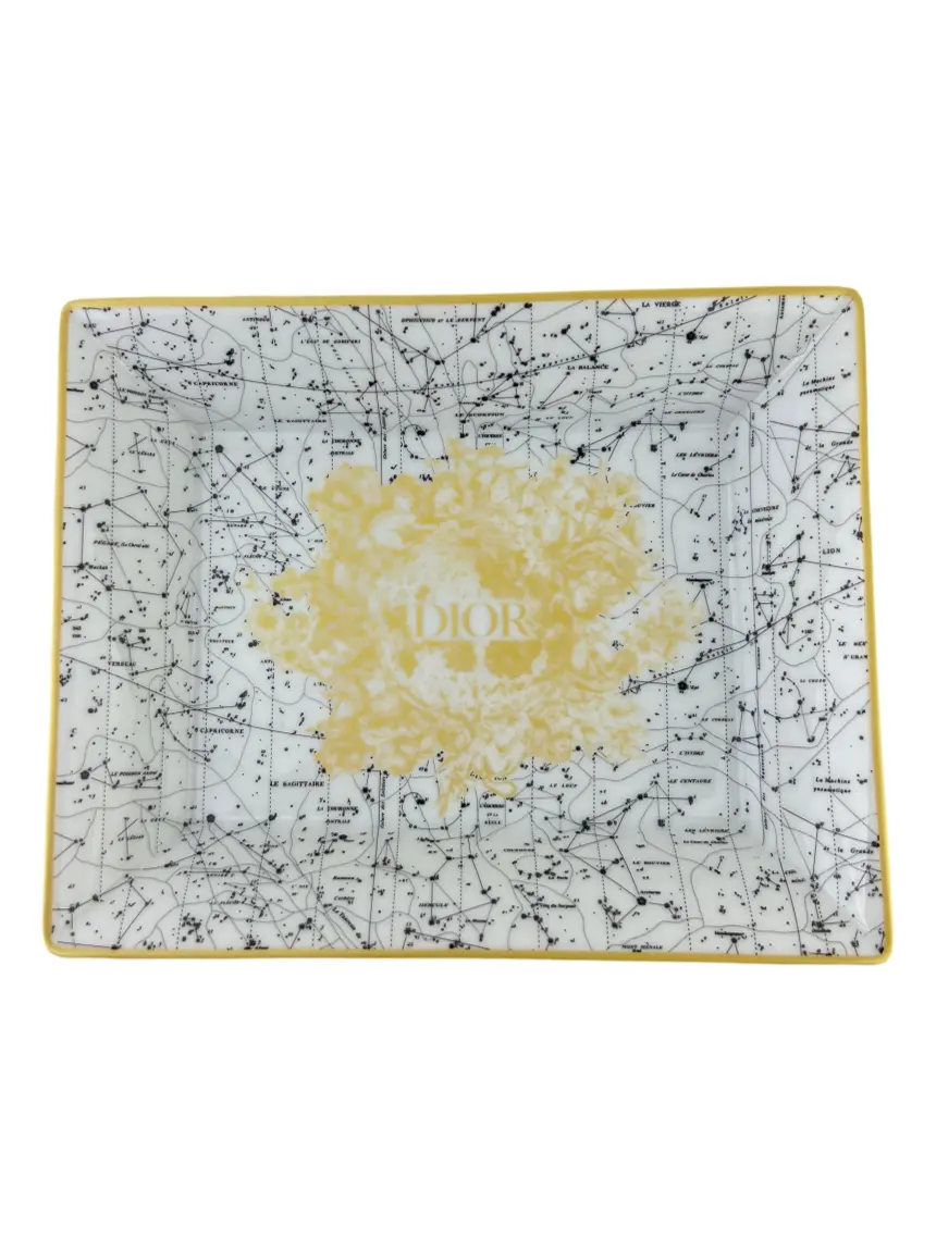 Bandeja Christian Dior Porcelana Trinket Tray Branco - CBY928