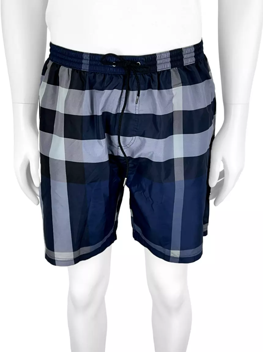Bermuda Burberry Azul Xadrez - DAW50 Original | Etiqueta Única
