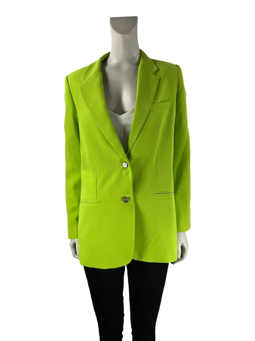 Blazer Zara Tecido Verde CSIA11
