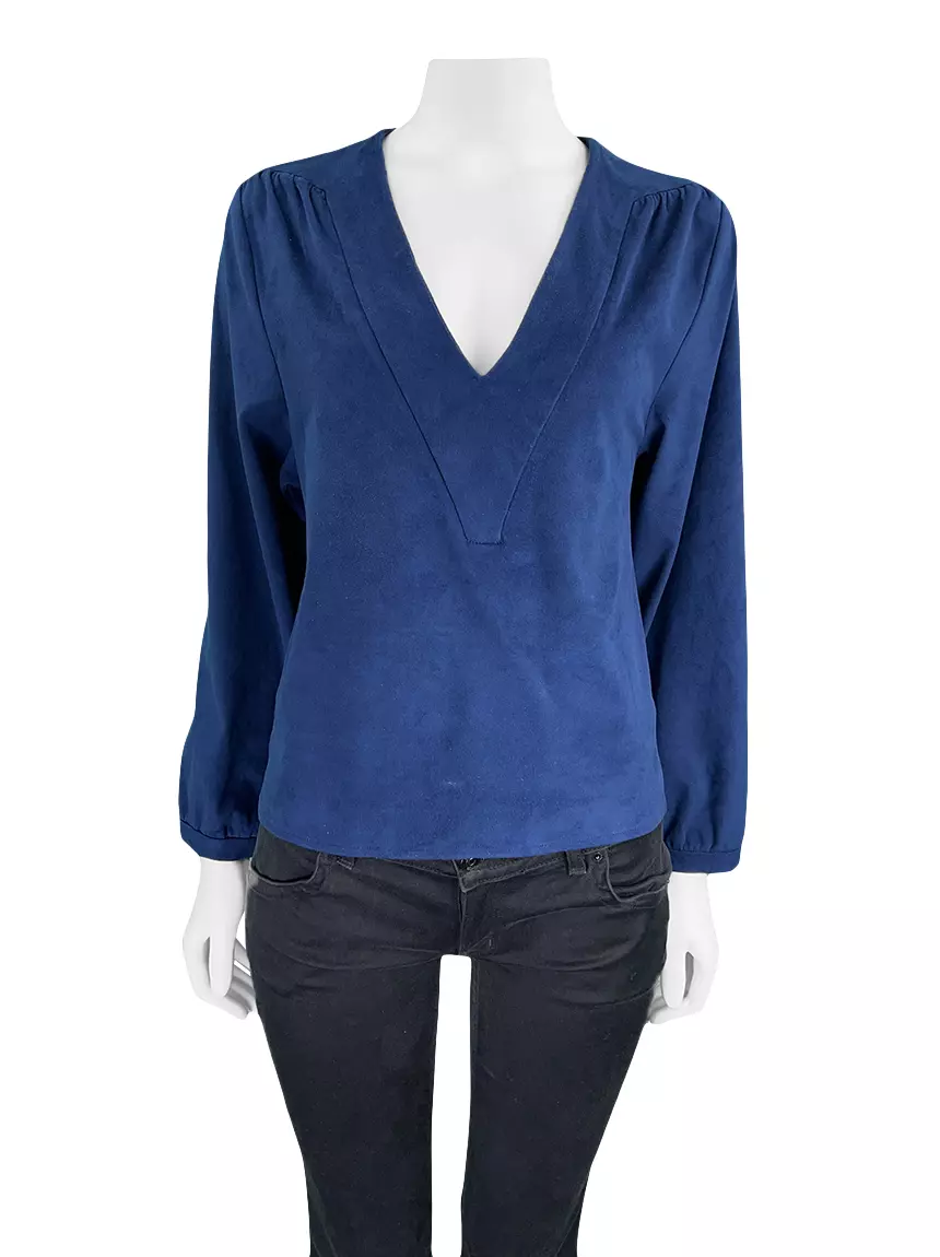 Blusa Niemeyer Para Riachuelo Tecido Azul Marinho AGA869