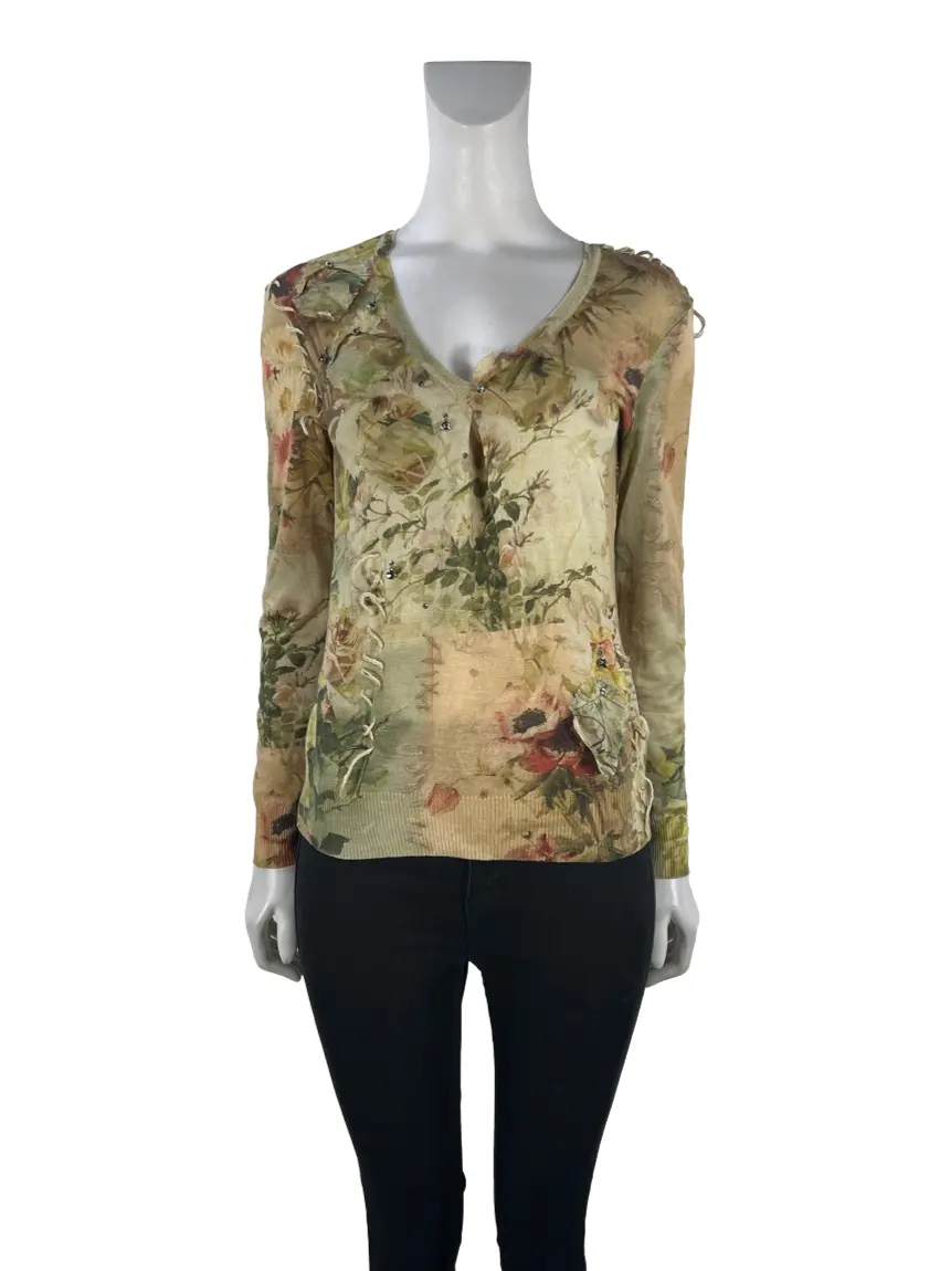 Blusa Christian Dior Christian Dior Boutique Lã Floral CNUK82