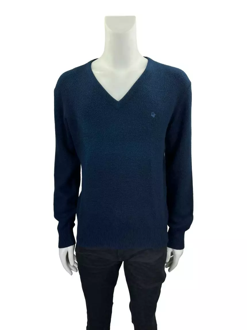 Blusa Christian Dior Tricot Azul Marinho CBAZ90 Original