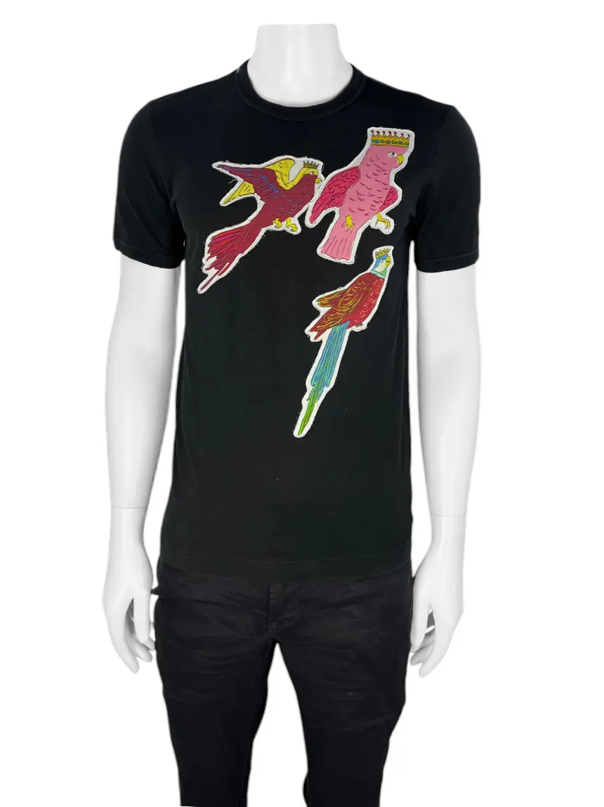 Blusa Dolce & Gabbana Bird Preto - LTA340 Original | Etiqueta Única