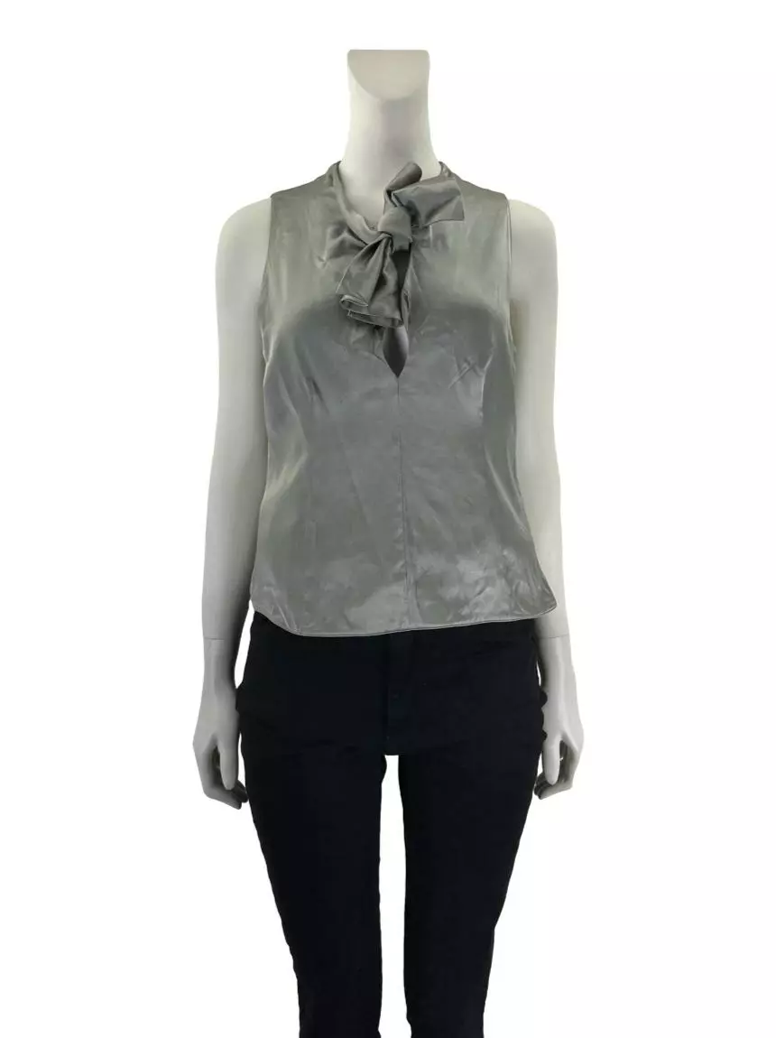 Emporio armani silk best sale blouse