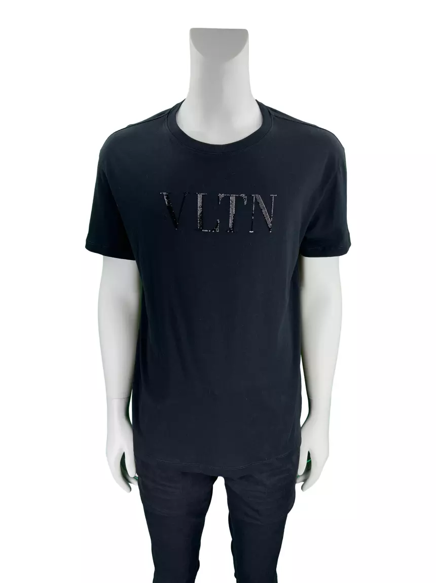 Blusa Valentino Bordada Preta - CAQJ272 Original | Etiqueta Única