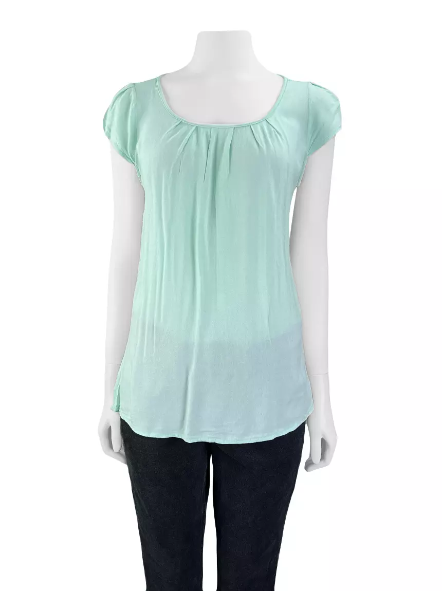 Blouse Blusa Verde Agua Zara Verde Agua Bordada – Hibuy Market
